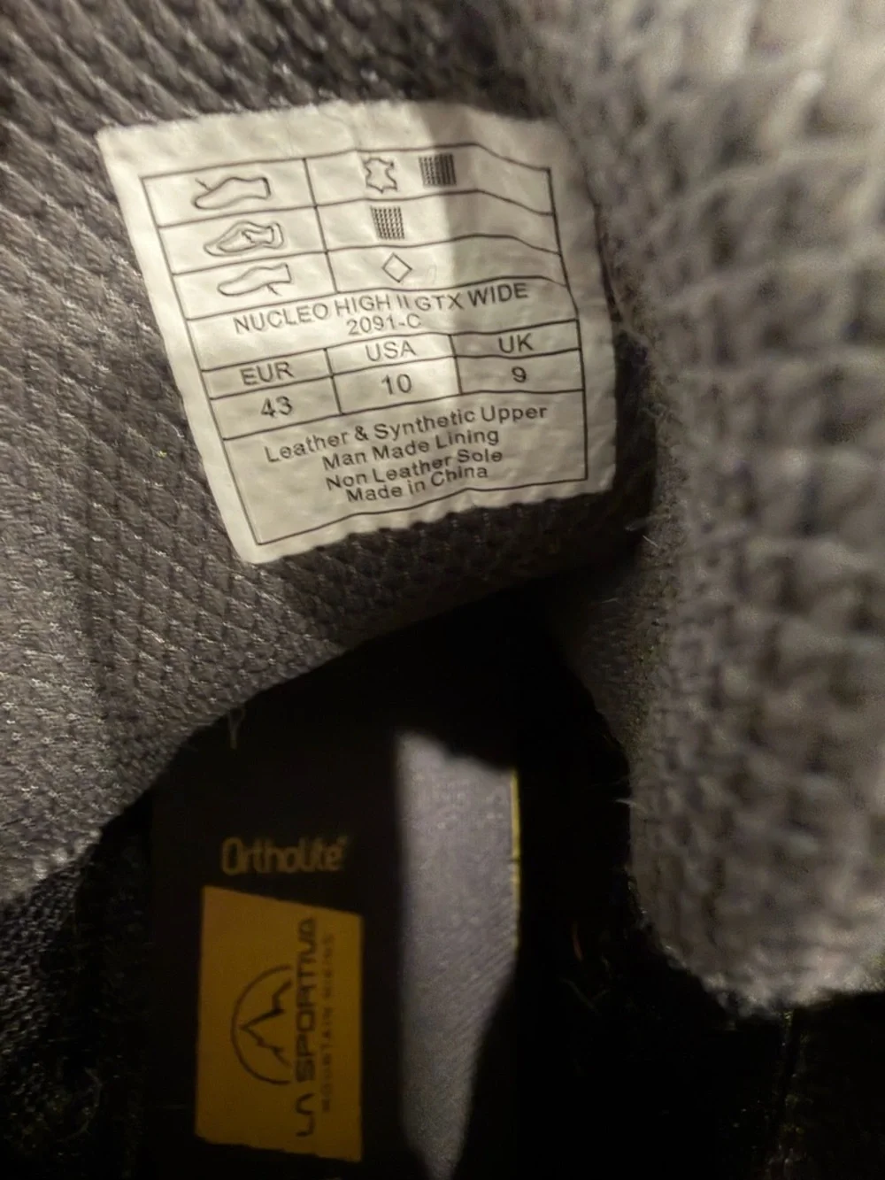 La Sportiva Men's Olive Green Hiking Boots with Black Toe Caps - Picture 6 of 6